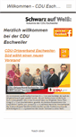 Mobile Screenshot of cdu-eschweiler.de