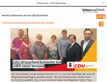 Tablet Screenshot of cdu-eschweiler.de